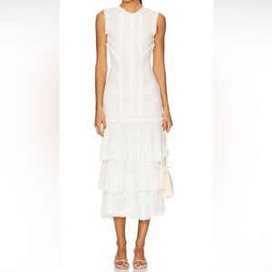 Cinq À Sept - Maceio Lace Tiered Dress - WORN 1X!